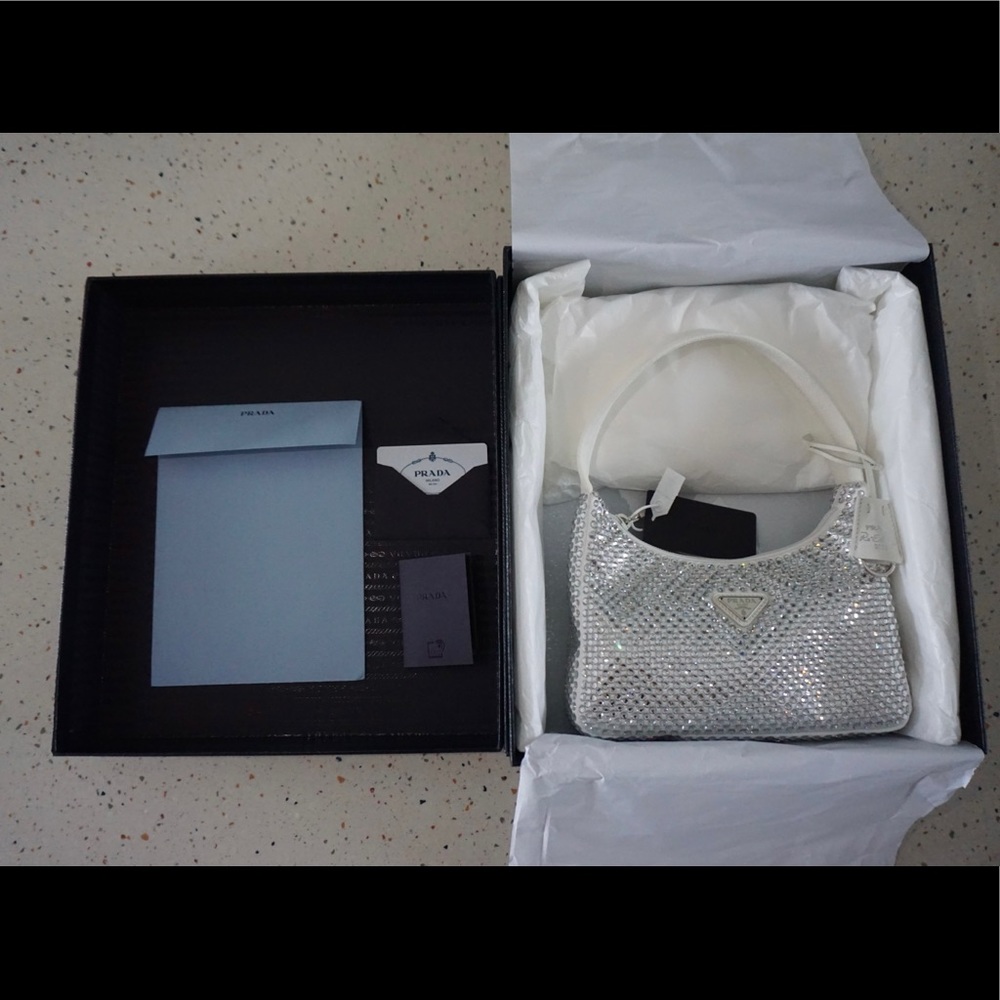 Prada Crystal Re-edition 2000 Silk Mini-Bag - Picture 8 of 8